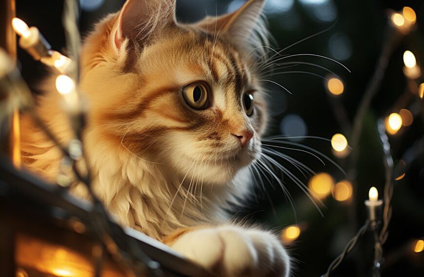 Hier leest u hoe u kunt voorkomen dat uw kat de kerstboom beschadigt
